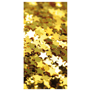 Fabric Banner Gold Stars100 x 200 cm