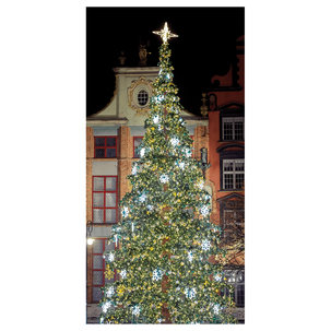 Bandera de tela Árbol de Navidad 100 x 200 cm