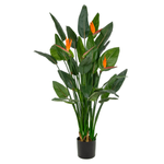 Strelizia artificial plant with flowers in pot 150 cm - 0