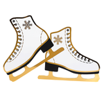 Patins à glace blanc 43 x 30 cm - 0