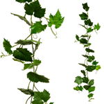 Artificial grape vine flame retardant B1, 118 cm  - 0