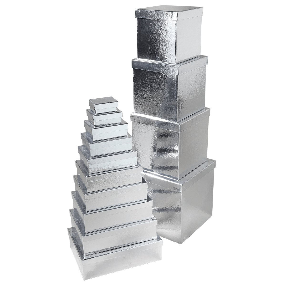 Cajas de regalo Cajas de regalo plateadas, 10 unidades 6,5 x 3,5 x 8,5 hasta 22 x 9,5 x 31 cm (ancho x alto x largo) - 2 Cajas de regalo Cajas de regalo plateadas, 10 unidades 6,5 x 3,5 x 8,5 hasta 22 x 9,5 x 31 cm (ancho x alto x largo) - 2