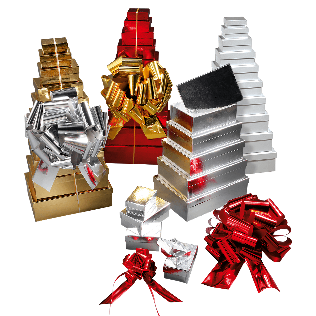 Cajas de regalo Cajas de regalo plateadas, 10 unidades 6,5 x 3,5 x 8,5 hasta 22 x 9,5 x 31 cm (ancho x alto x largo) - 1 Cajas de regalo Cajas de regalo plateadas, 10 unidades 6,5 x 3,5 x 8,5 hasta 22 x 9,5 x 31 cm (ancho x alto x largo) - 1