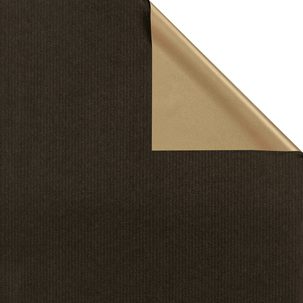 Geschenkpapier Bicolor Secare Rolle 50 cm, 100 m, schwarz gold