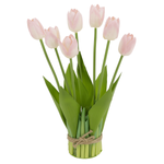 Artificial tulip bundle 34 cm with 7 flowers  - 0