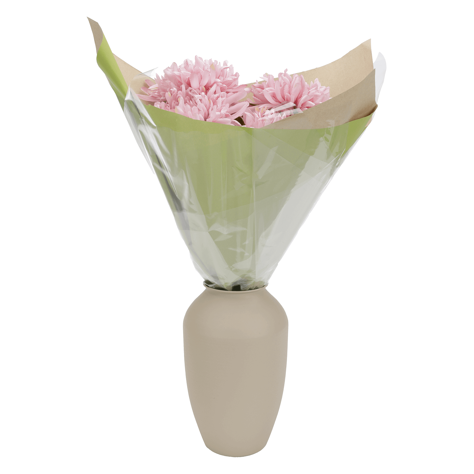 Flor de tallo de dalia artificial, 80 cm - 4