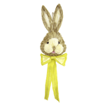 Easter bunny head with bow to hang 62 cm - 0