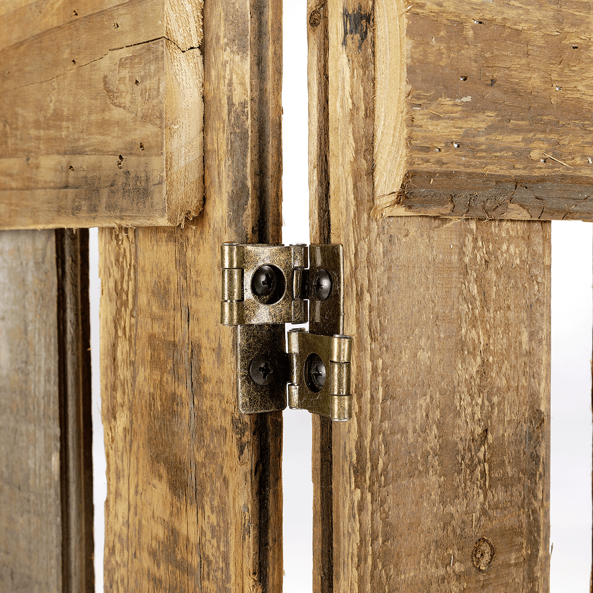 Holz Lattenzaun Paravent 120x150 cm  - 2