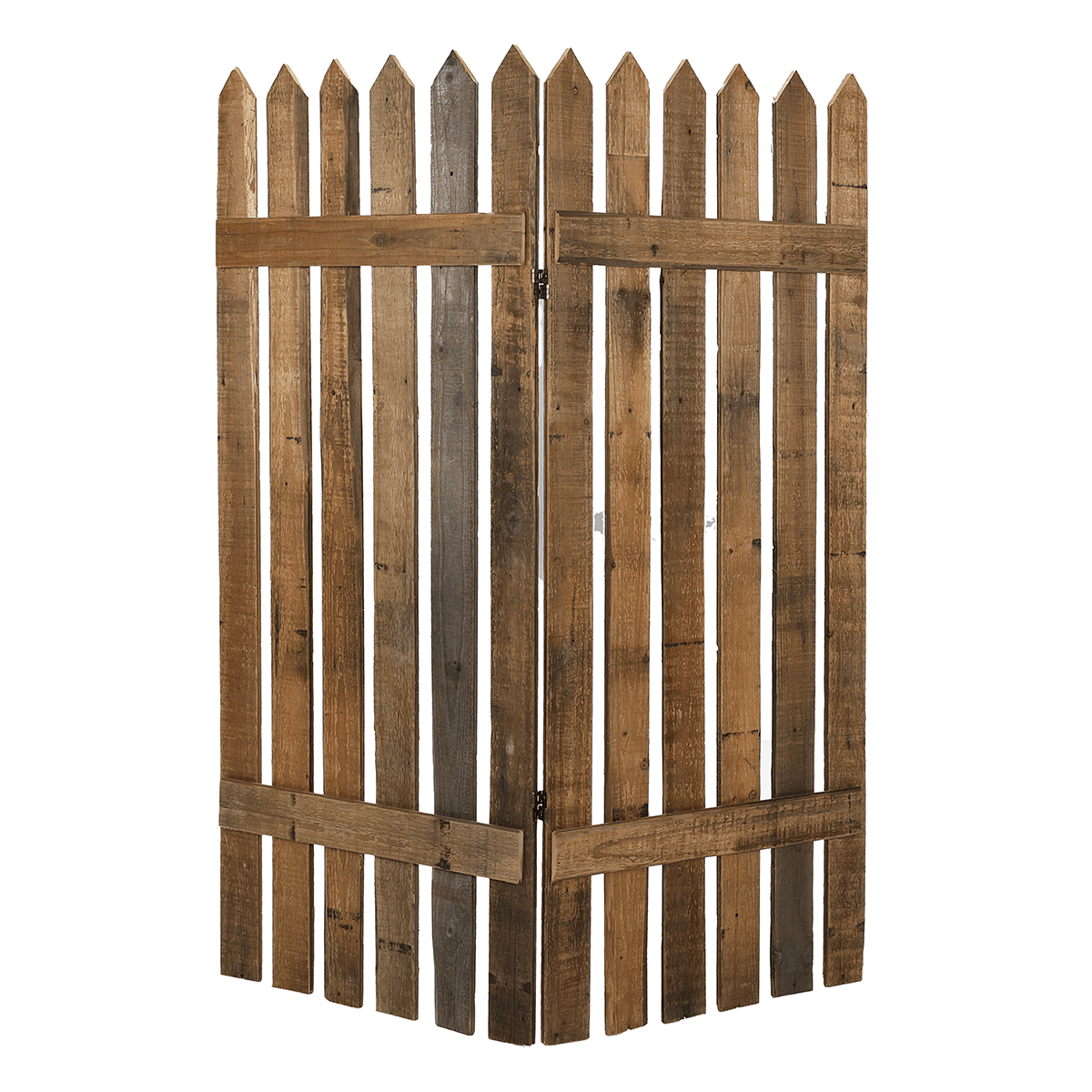 Holz Lattenzaun Paravent 120x150 cm  - 1