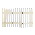 Decorative wooden fence natural 30 x 18 cm - 2