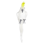 Déco perroquet cacatoès à capuchon jaune 11 x 45 cm - 3