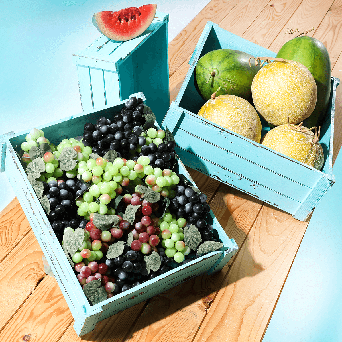 Weintrauben blau Lebensmittelattrappen  - 4 Weintrauben blau Lebensmittelattrappen  - 4