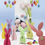 Dotted easter eggs mix coloured, 6 pieces - 1