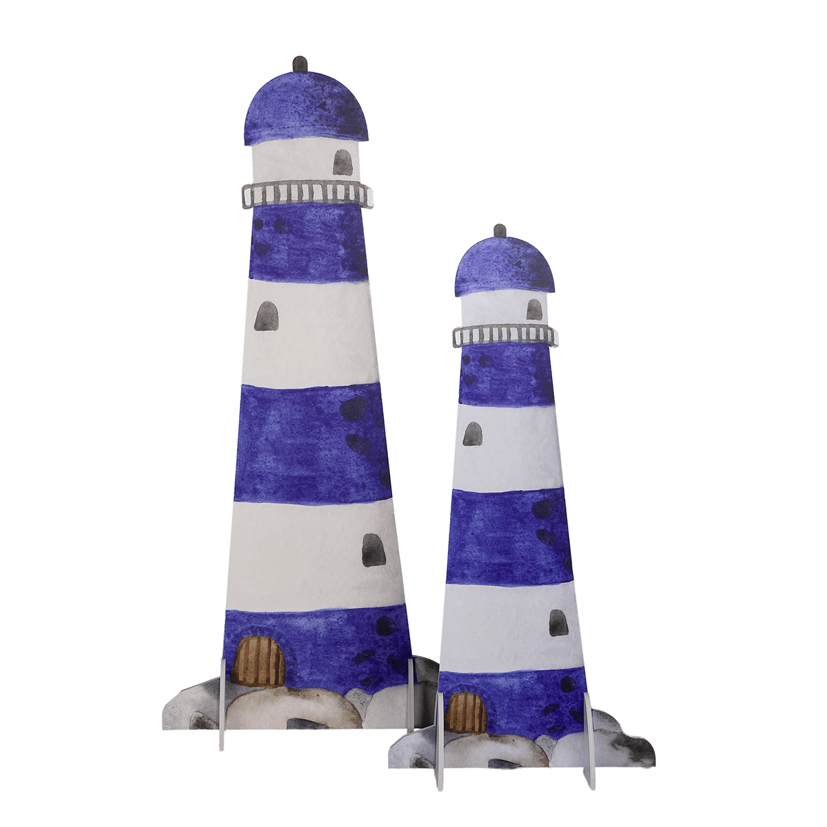 Expositores de faro de doble cara en 2 tamaños - 4 Expositores de faro de doble cara en 2 tamaños - 4