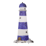Lighthouse display double-sided standing blue-white - 0