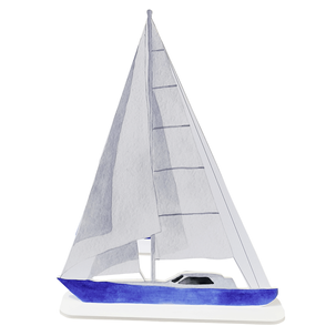 Sailboat display in 80 & 110 cm