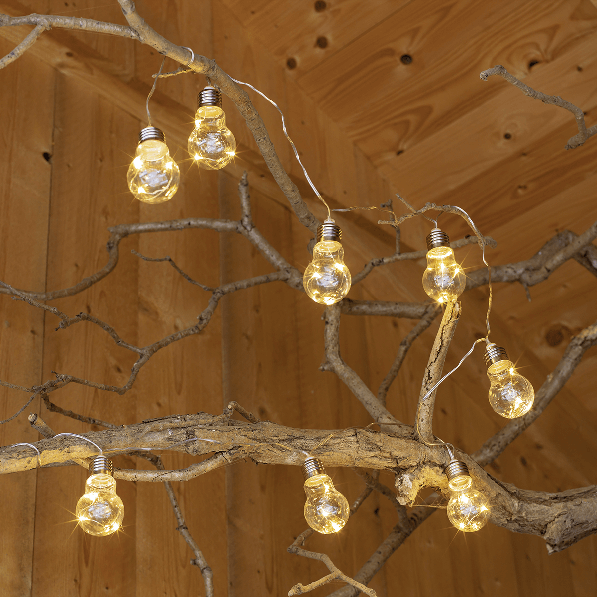 Solar Glühbirnen LED Lichterkette 450 cm DecoWoerner