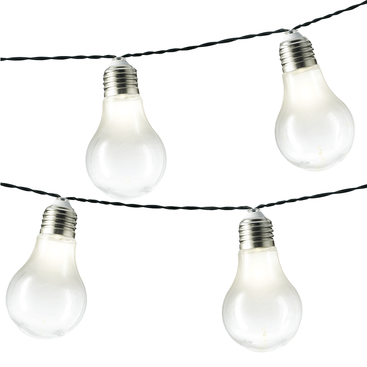 Solar Glühbirnen LED Lichterkette 450 cm DecoWoerner