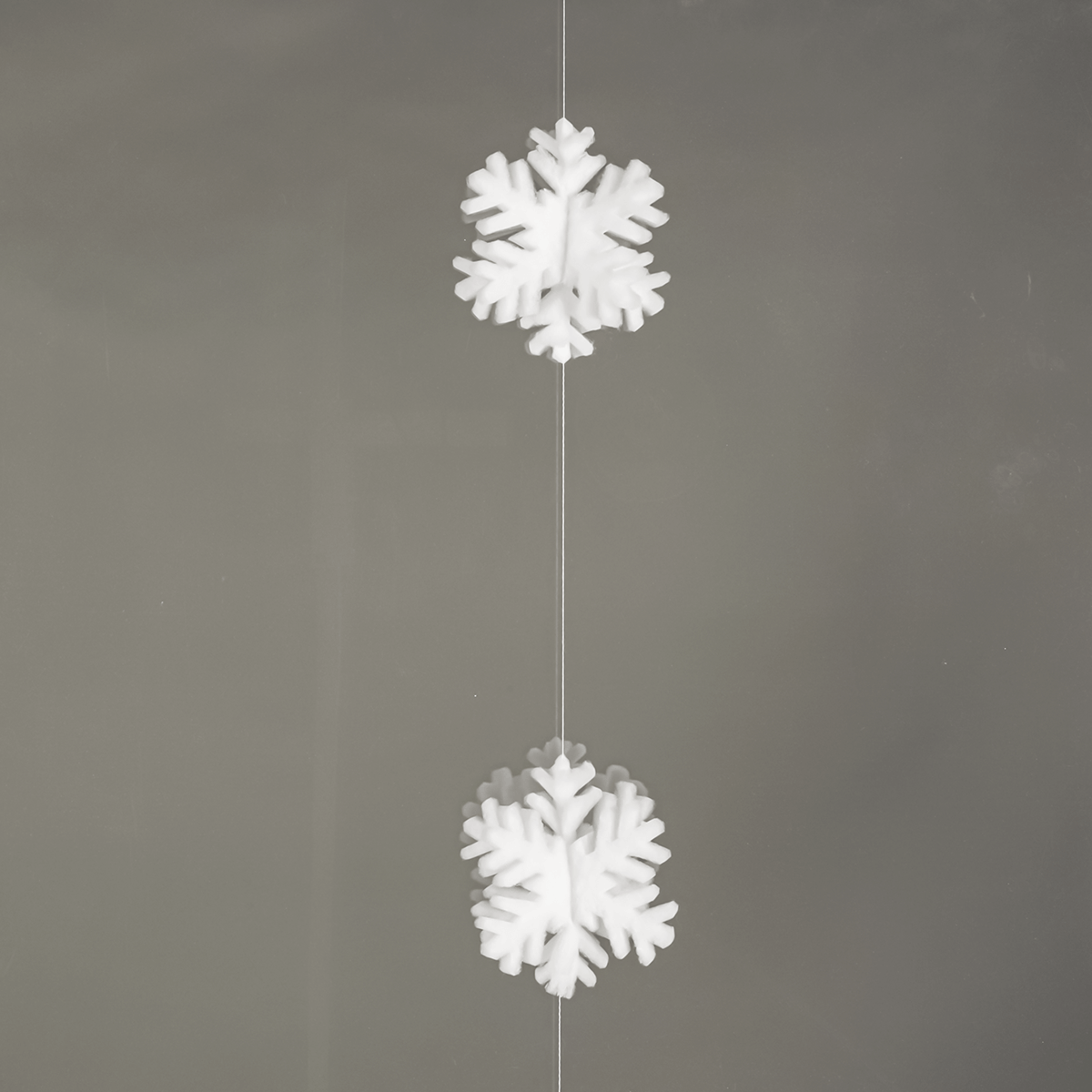 Guirnalda de copos de nieve 3D blanca, 180 cm - 4 Guirnalda de copos de nieve 3D blanca, 180 cm - 4