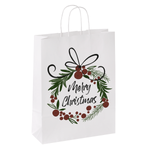Papier Tragetasche Weihnachtsbeeren 35 x 26 x 12 cm  - 0