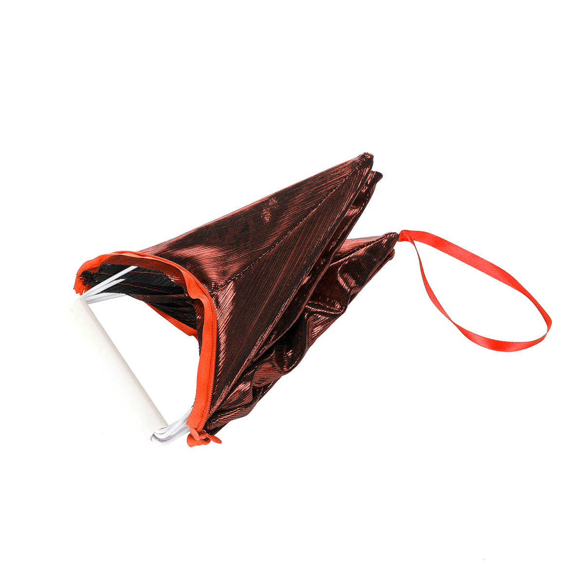 Decorative fabric folding star, metallic copper, with zip - 2 Decorative fabric folding star, metallic copper, with zip - 2