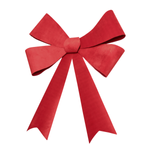 Velvet bows in red made of PVC - 0