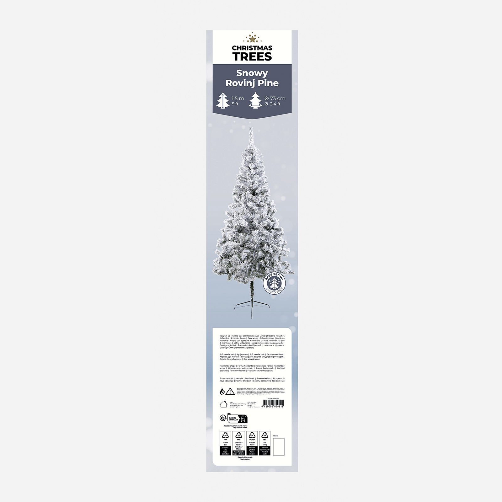 Knstlicher Tannenbaum Kiefer beflockt | DecoWoerner