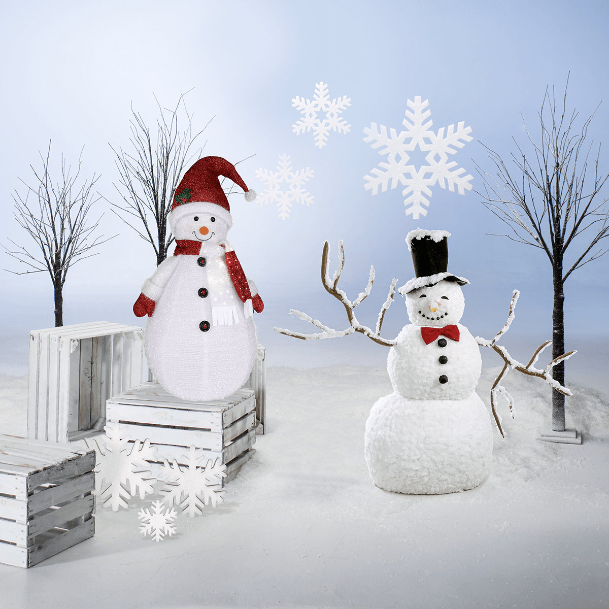 XL snowman made of polyester 120 cm - 8 XL snowman made of polyester 120 cm - 8