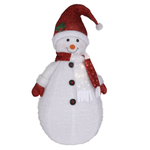 Bonhomme de neige XL en polyester 120 cm - 0