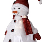 Bonhomme de neige XL en polyester 120 cm - 2