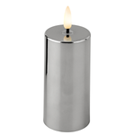 LED candle silver, battery-operated - 1