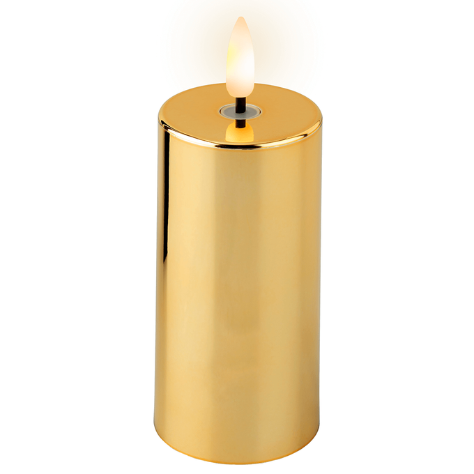 Led Kerze Gold
