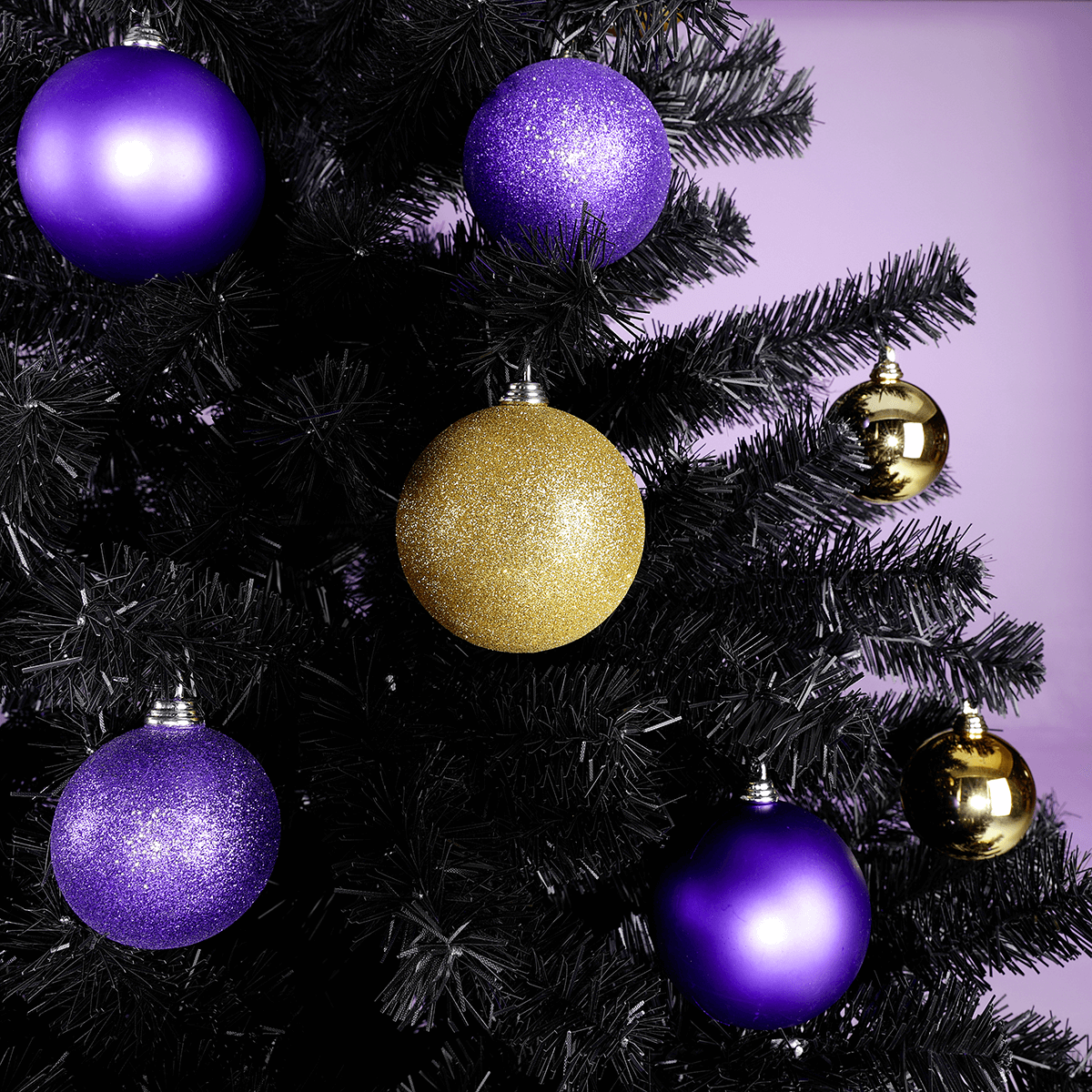 Artificial Christmas tree made of black Luvi, B1 - 5 Artificial Christmas tree made of black Luvi, B1 - 5