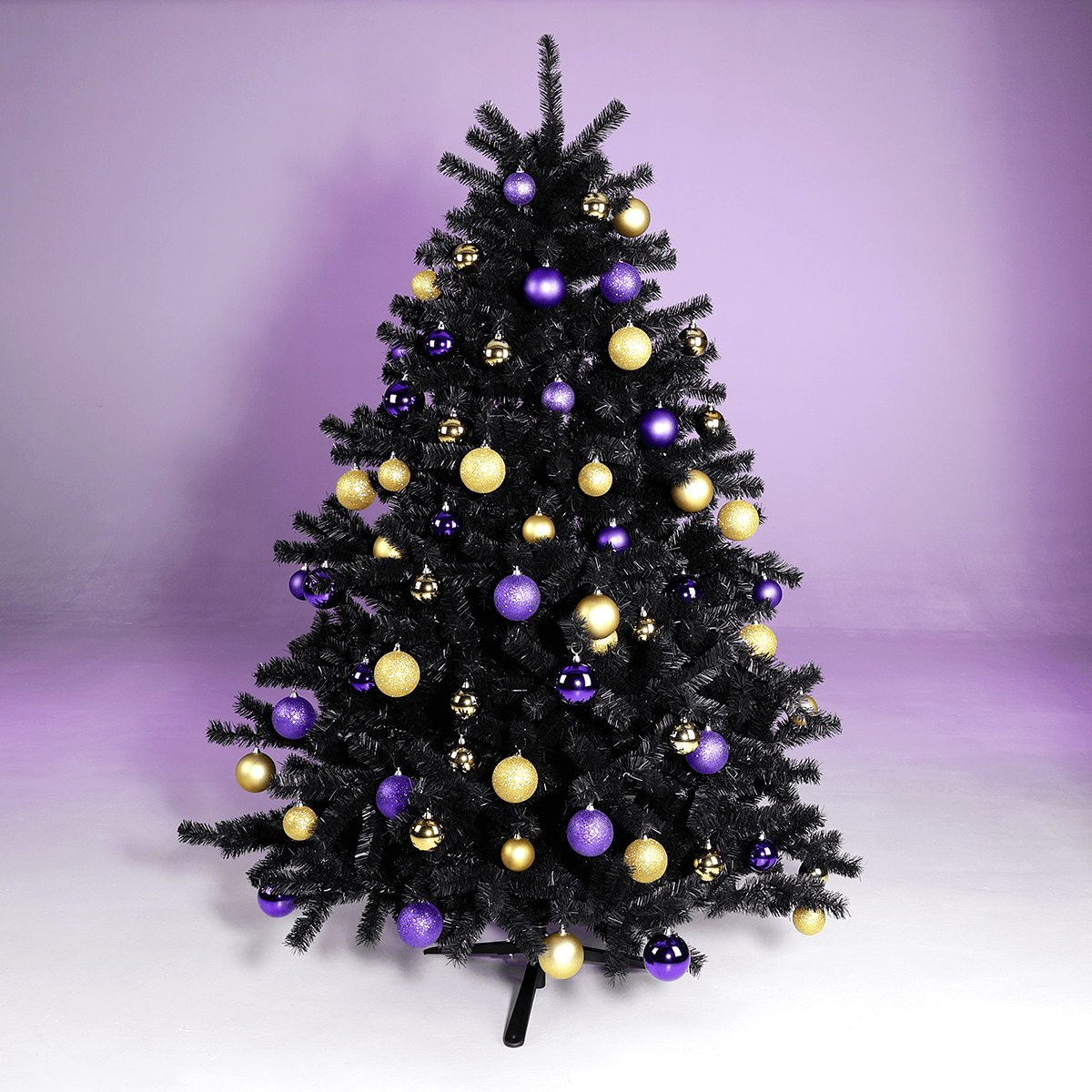 Artificial Christmas tree made of black Luvi, B1 - 4 Artificial Christmas tree made of black Luvi, B1 - 4