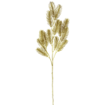 Artificial fir branch 71 cm, gold  - 0