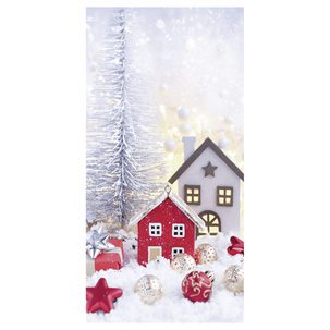Flame retardant fabric banner "Christmas decoration" 100 x 200 cm