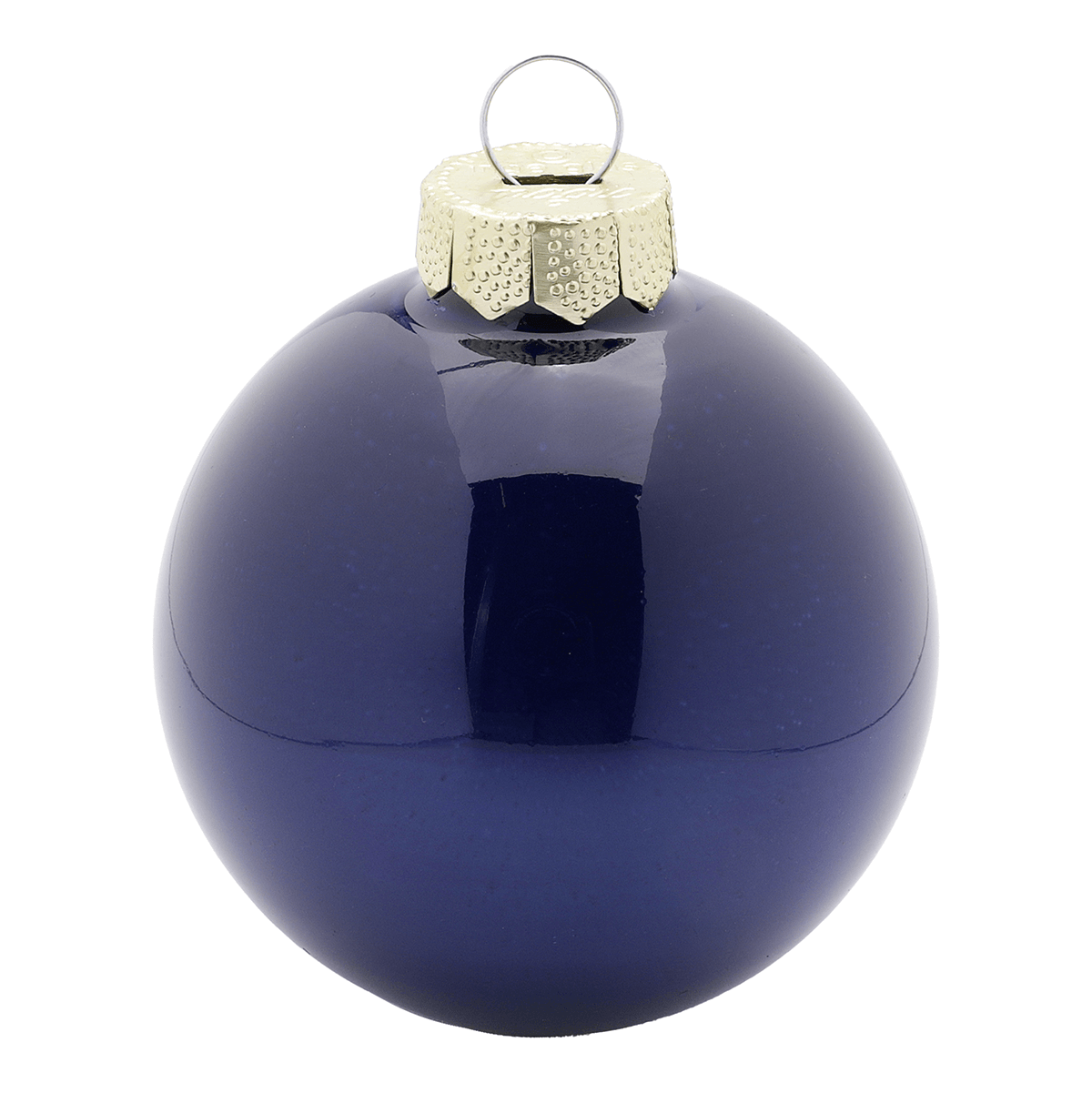 Weihnachtskugel aus Glas mit 3 verschiedenen Oberflächen dunkelblau - 3 Weihnachtskugel aus Glas mit 3 verschiedenen Oberflächen dunkelblau - 3