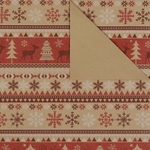 Wrapping paper Norwegian nature / red - 0