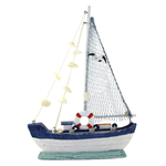 Deko Segelschiff mit Muscheln 36 cm - 0