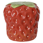 Strawberry table red made of polyresin 31 x 31 cm - 0