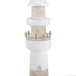 Faro decorativo de madera beige, 58 cm - 2