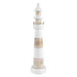 Faro decorativo de madera beige, 58 cm - 1