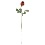 Rosa roja artificial "Babette" 68 cm - 0