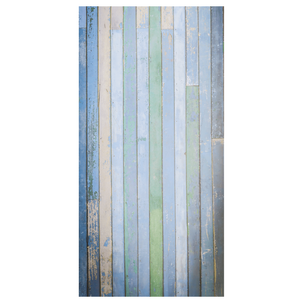 Schwer entflammbarer Stoffbanner Holzwand Beach 100 x 200 cm