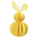 Conejo de Pascua de papel nido de abeja deluxe 38 cm  - 0