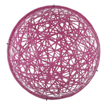Demi-sphères décoratives 3D en fibre de verre, deux pièces 50 cm Ø - 0