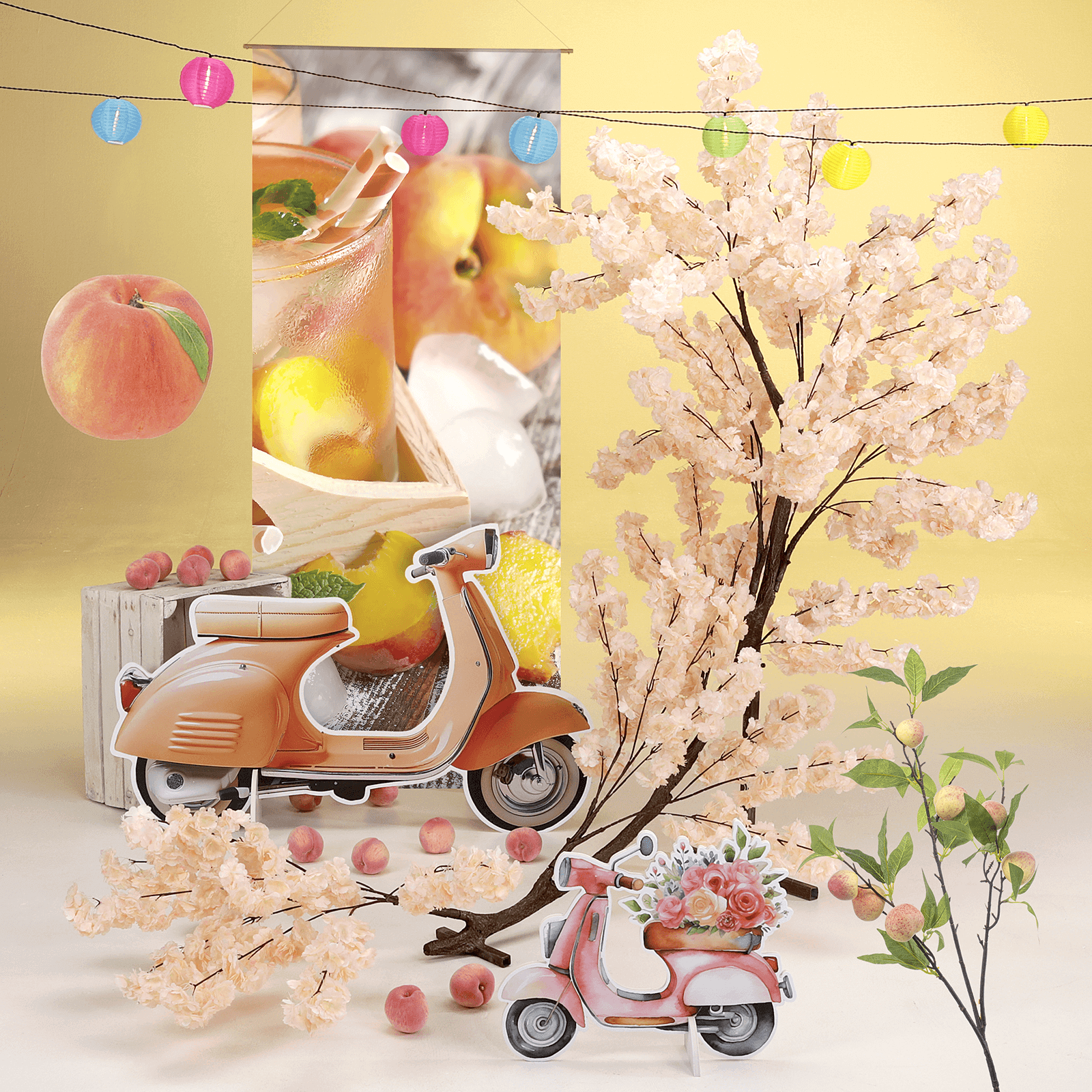 Vespa Display, 40 cm hoch mit Standfuß - 3