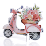 Vespa display, 40 cm high with stand - 0