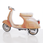 Vespa display, 70 cm high with stand - 1