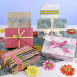 Wrapping paper flowers pink, 50cm, 50m - 2